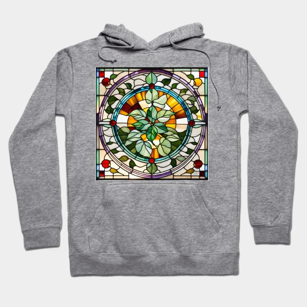 Pothos Explosion Stained Glass Hoodie by Xie